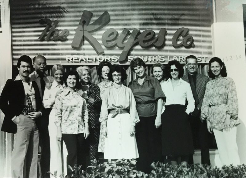 The Keyes Co. office staff in 1978 — a young George C. Jalil at far left