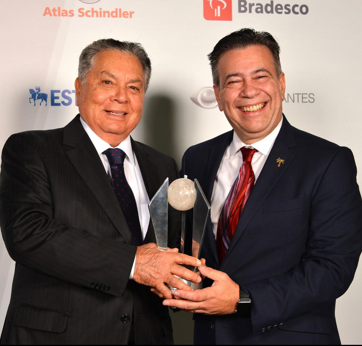 George Jalil receiving an industry award